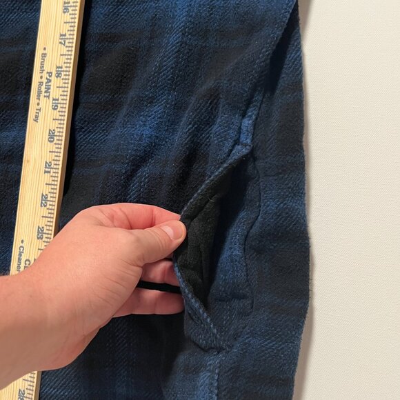 Orvis Heavyweight Flannel Shirt Button Up Shacket Jacket Blue Men's size XL - Picture 5 of 9